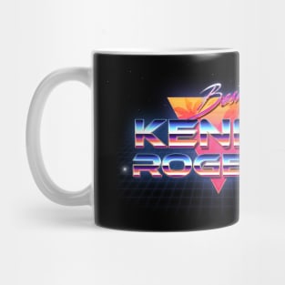 Kenny Rogers Retro Crome Art Mug